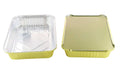 Disposable Colored Aluminum Foil 4½  Lb. Carryout Pan with Board Lid #52180L KitchenDance