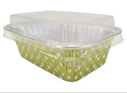 Mini Loaf Pan with Lid- 6 fluid oz. - Disposable Colored Foil  #4004P KitchenDance