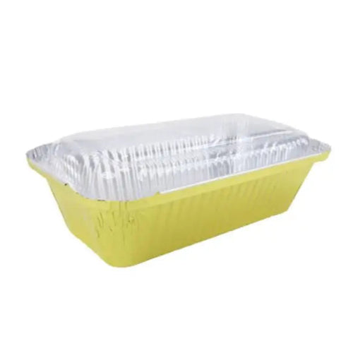 1½ lb. Closable Foil Loaf Pan with Plastic Lid  #1650P KitchenDance