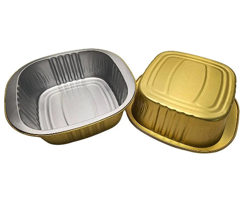 5" x 5" Colored Aluminum  Heavy Foil Square Pan #A69NL KitchenDance
