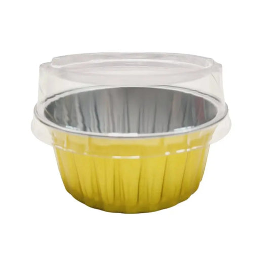 4.5 oz. Colored Aluminum Ramekin or Dessert Cup with Lid #A35P KitchenDance