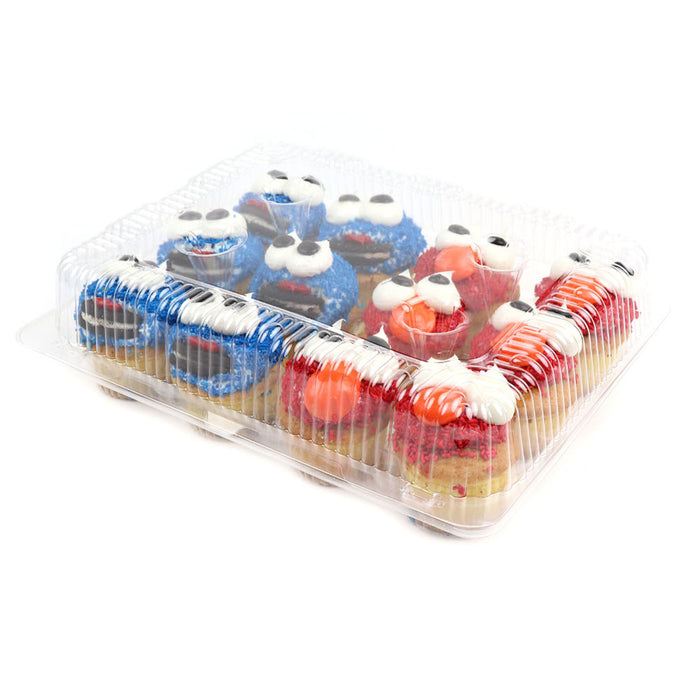 12 Count Clear Plastic Cupcake Container - #CPC-212