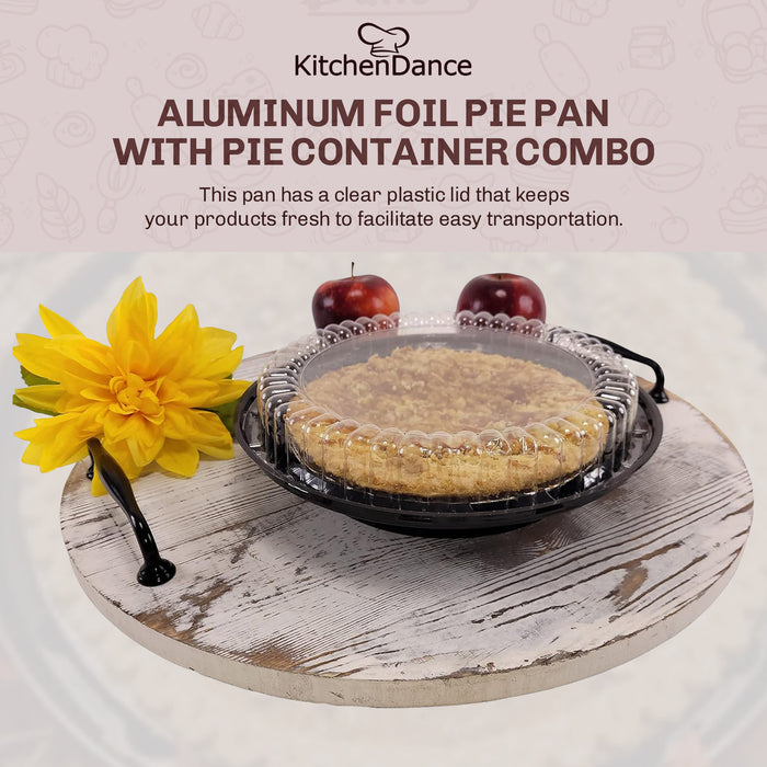 9" Plastic High Dome Pie Container   #WJ43