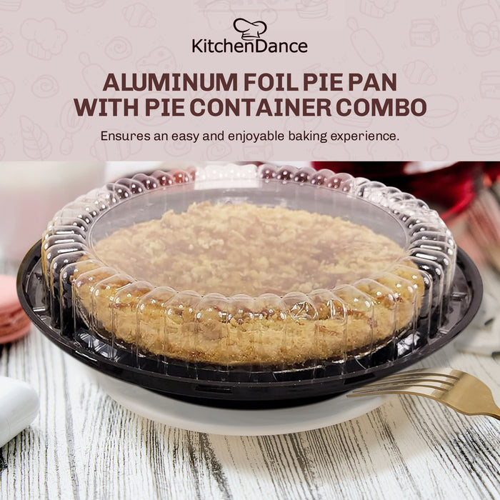 9" Two Piece Pie Container with Low Dome Lid    #WJ40