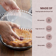 9" Plastic High Dome Pie Container   #WJ43 D&W Fine Pack