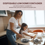 9" Two Piece Pie Container with Low Dome Lid    #WJ40 D&W Fine Pack