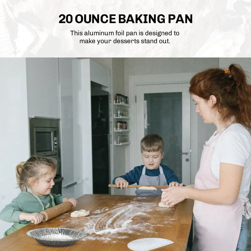 D & W Fine Pack 8" Disposable Aluminum Foil Deep Pie Pan   #816 D&W Fine Pack