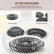 9" Two Piece Pie Container with Low Dome Lid    #WJ40 D&W Fine Pack