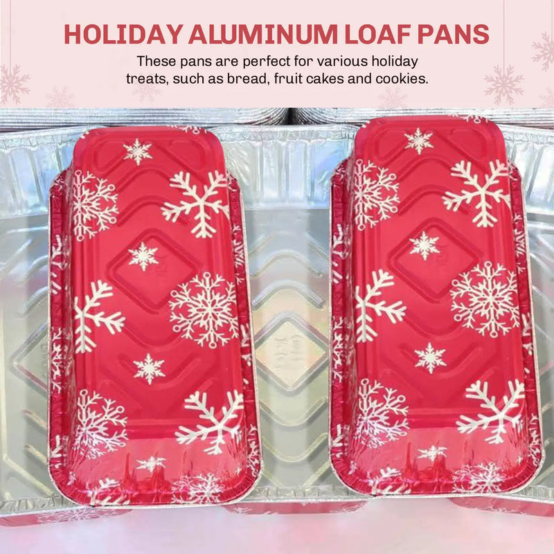 2 lb. Disposable Holiday Foil Loaf Pan with Plastic Lid   #9401P Durable Packaging