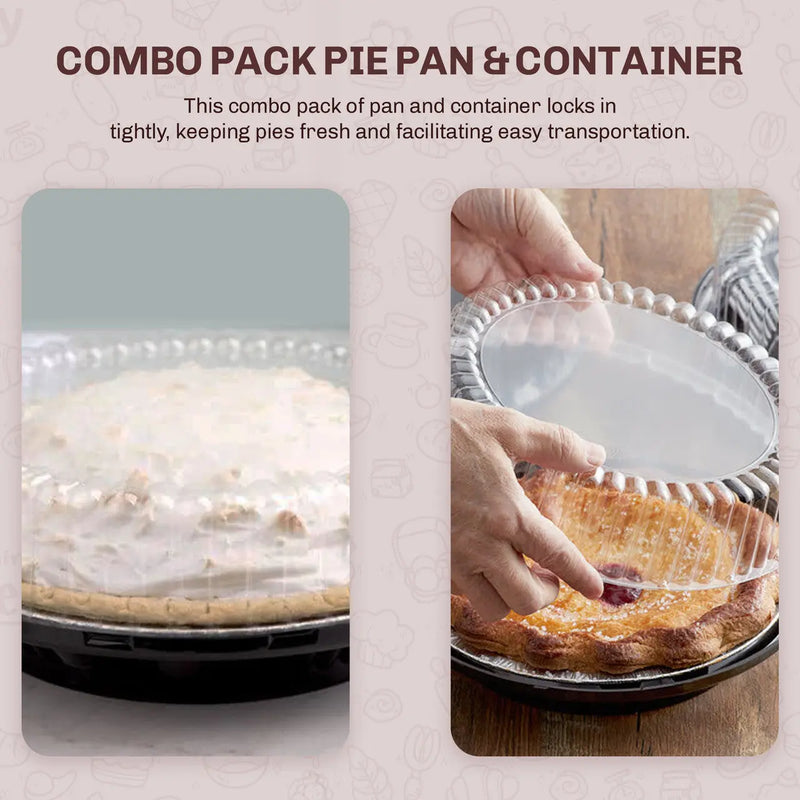 9" Plastic High Dome Pie Container   #WJ43 D&W Fine Pack