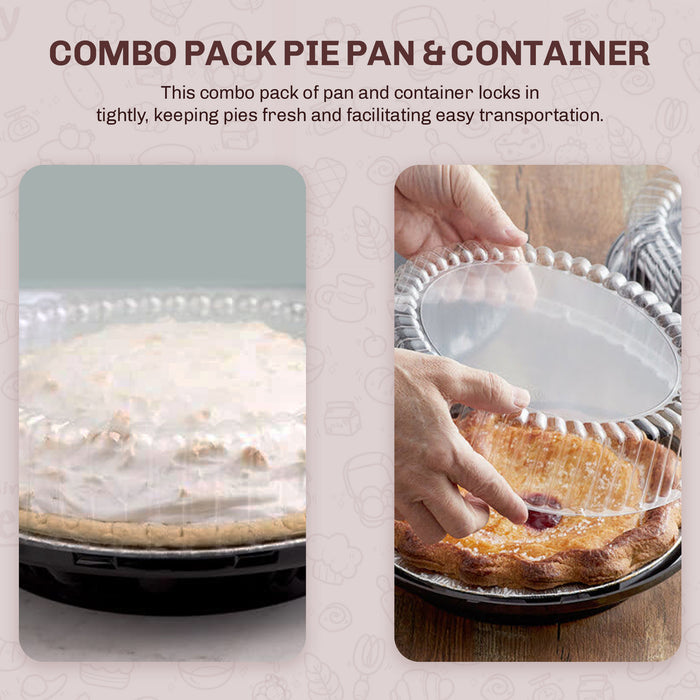 9" Plastic High Dome Pie Container   #WJ43