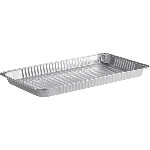 Sartén de aluminio desechable para mesa de vapor de tamaño completo y poco profunda n.° 7700