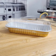 Rectangular Colored Aluminum Baking Tin with Plastic Lid - #A43P KitchenDance