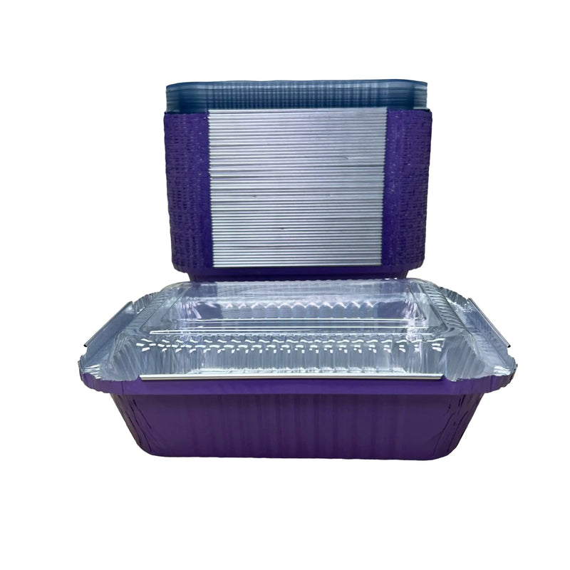 Amazon Overstock 1½ lb. Foil Deep Carryout Pan with Plastic Lid - 50 Count - #7650P KitchenDance