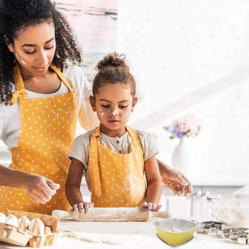 4" Square Colored Aluminum Foil Dessert Pan #A6NL KitchenDance