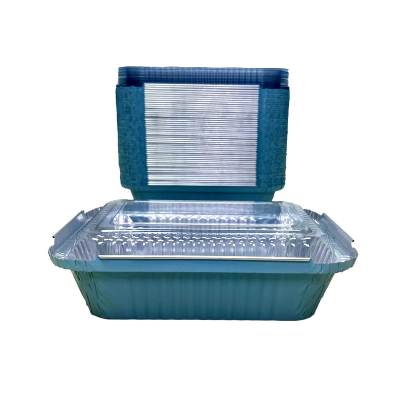 Amazon Overstock 1½ lb. Foil Deep Carryout Pan with Plastic Lid - 50 Count - #7650P KitchenDance