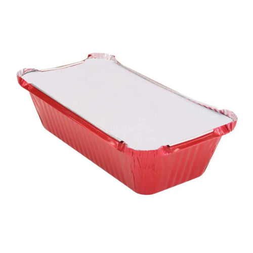 1½ lb. Closable Foil Loaf Pan with Colored Board Lid  #1650L KitchenDance