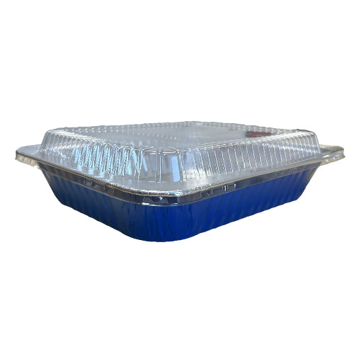 Half Size Colored Disposable Steam Table Pans with Plastic Dome Lid - #53900P KitchenDance