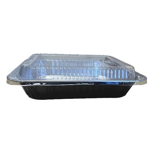 Half Size Colored Disposable Steam Table Pans with Plastic Dome Lid - #53900P KitchenDance