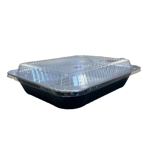 Half Size Colored Disposable Steam Table Pans with Plastic Dome Lid - #53900P KitchenDance