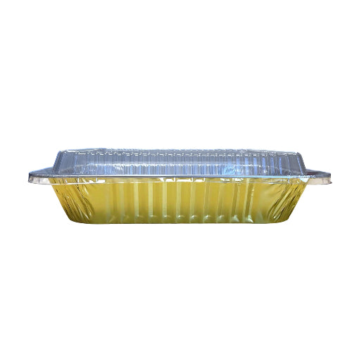 Half Size Colored Disposable Steam Table Pans with Plastic Dome Lid - #53900P KitchenDance