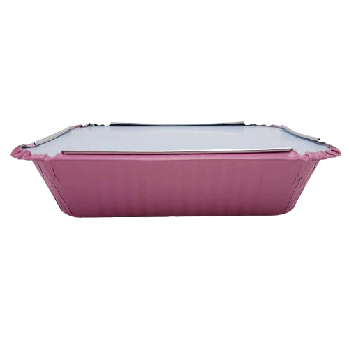Colored Aluminum 1½ lb. Foil Carryout Pan with Board Lid  #7650L KitchenDance