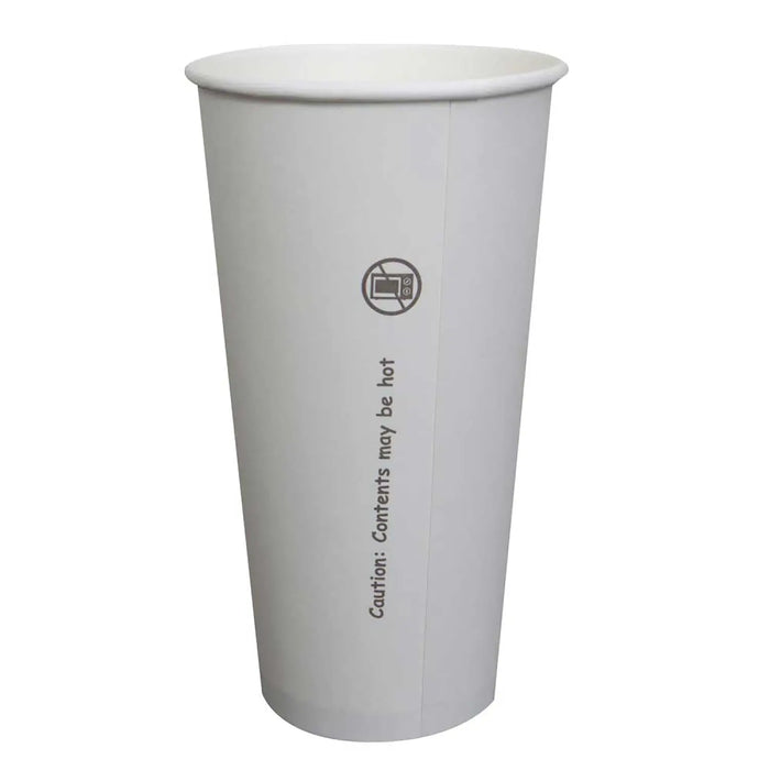 Prime Source 20 oz. White Paper Double Wall Hot Cup - #75000436 Prime Source