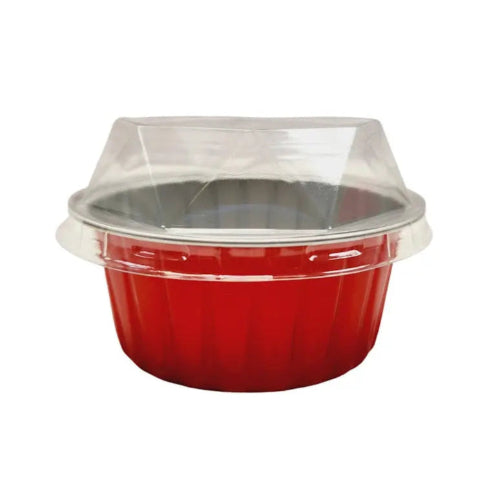 4.5 oz. Colored Aluminum Ramekin or Dessert Cup with Lid #A35P KitchenDance