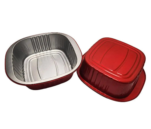 5" x 5" Colored Aluminum  Heavy Foil Square Pan #A69NL KitchenDance