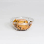 Safe-T-Fresh 24 oz. Tamper Evident & Tamper Resistant Plastic Clamshell Bowl - #TS24RN - KitchenDance