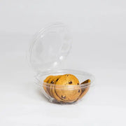 Safe-T-Fresh 24 oz. Tamper Evident & Tamper Resistant Plastic Clamshell Bowl - #TS24RN - KitchenDance