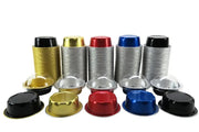 2 oz. Disposable Colored Foil Cup with Plastic Lid  #A3P KitchenDance
