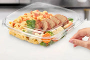microwavable plastic container tamper evident and tamper resistant C9944D