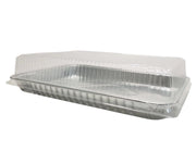 Disposable  Aluminum Foil 1/4  Sheet Cake Pan with Plastic Lid  #1200P D&W Fine Pack