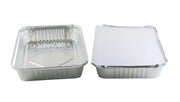 Disposable Colored Aluminum Foil 4½  Lb. Carryout Pan with Board Lid #52180L KitchenDance