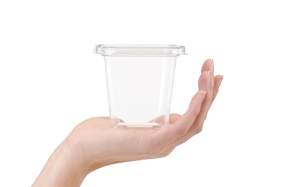 8 oz. Square Tamper-Evident & Tamper-Resistant Snacker Container - #TS3008