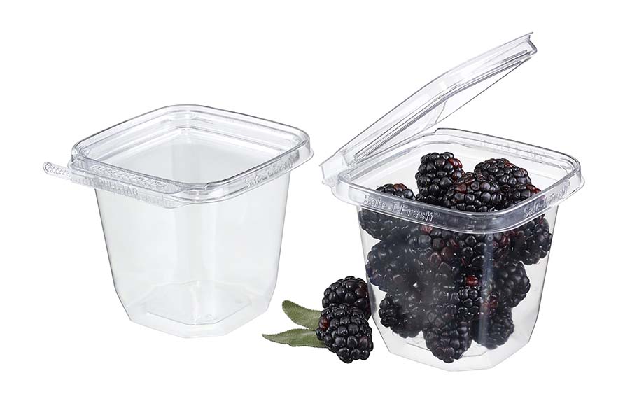 8 oz. Square Tamper-Evident & Tamper-Resistant Snacker Container - #TS3008