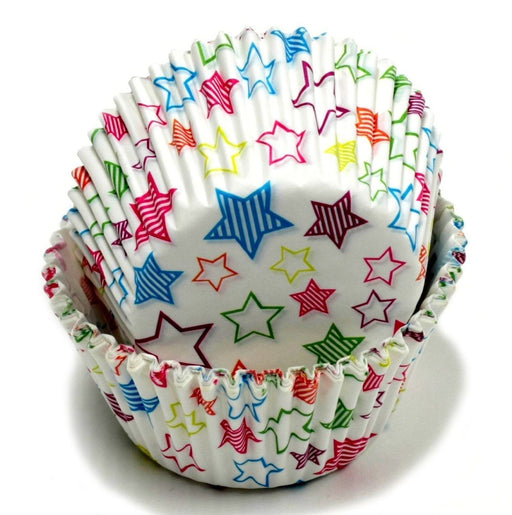 100 Count (2 packs) Stars Design Cupcake Liners