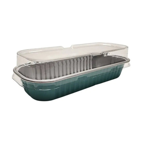 Rectangular Colored Aluminum Baking Tin with Plastic Lid - #A43P KitchenDance