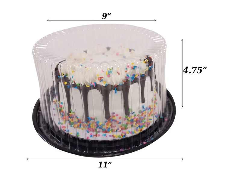 9" Display Cake Container for 2-3 layers    #WG27 D&W Fine Pack