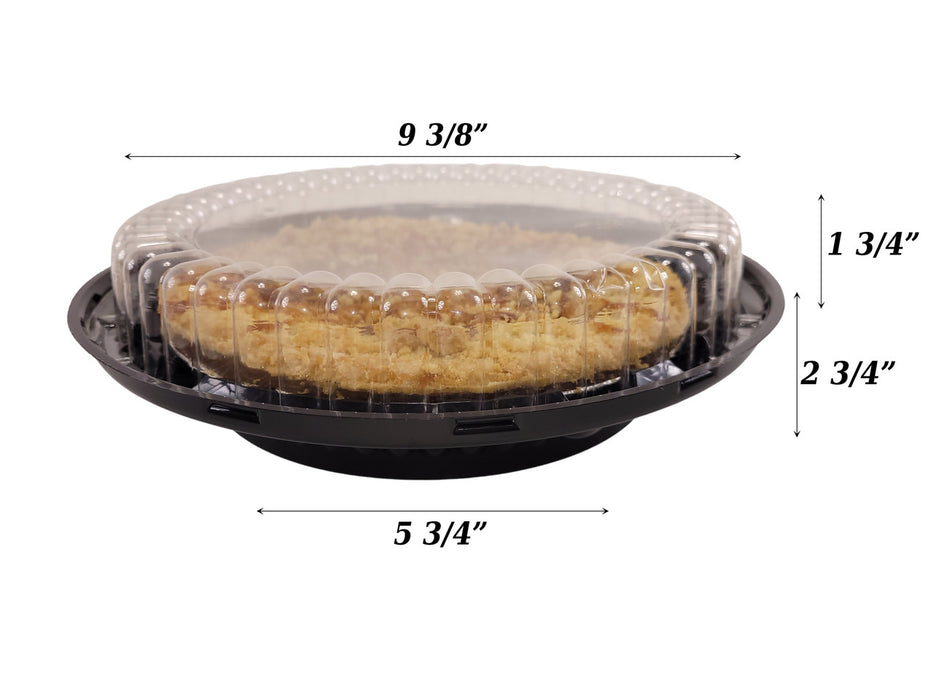 8" Two Piece Plastic High Dome Pie Container  #WJ37